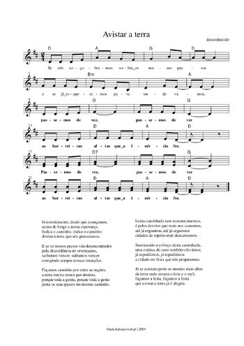 Pré-visualização da pauta