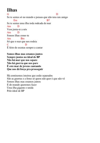 Pré-visualização da pauta